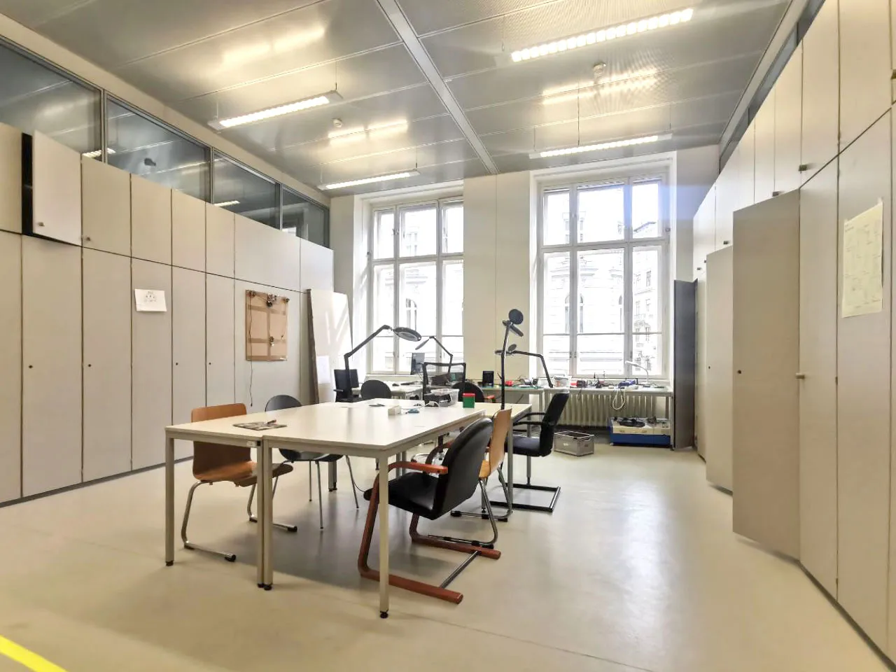 Electronic components in the Electronics Lab
